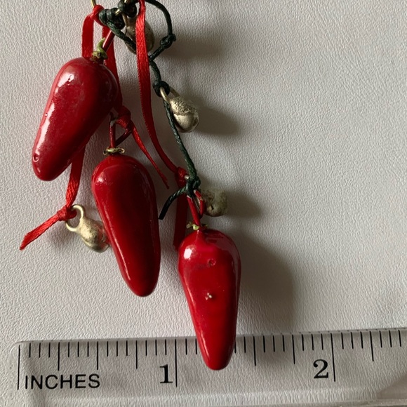 Necklace red chili peppers pendant - Picture 7 of 8